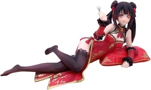 Anime-Figur Tokisaki Kurumi Figur (chinesisches Kleid Ver.) Modell Desktop-Dekoration Sammlung Spielzeugsammlung Geschenk 8,5 cm(Red) von AnimaFg