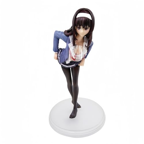 Anime Original Charakter Mädchen Ecchi Charakter Süße Loli Utaha Kasumigaoka Schreibtisch-Ornamente Heimgeschenk Anime Actionfigur Spielzeug PVC Charakter Sammlerstücke 22cm/8,7in von AnimaFg