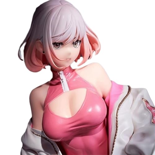 ECCHI-Figur, Anime-Figur, Hentaii-Figur, bemalter Charaktermodus, Spielzeugmodell, PVC, Anime-Sammlerstück, 25 cm(Pink) von AnimaFg