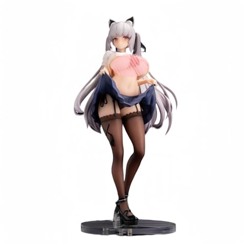 Ecchi-Figur, Originalcharakter, Anime-Mädchenserie, Alvina, Uniform, Mädchen, Heimdekoration, Geschenk for Erwachsene, Spielzeugmodell, 26 cm von AnimaFg