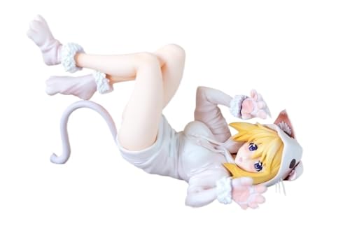 Ecchi Figur Nsfw LavraandCharlotte (Katzenohr-Pyjama-Version) Anime-Mädchen-Figur Hentaii-Figur Anime-Figur Mädchen 18+ Unzensierte Sammlung Geschenkmodell Spielzeug 21 cm/8,3 Zoll(Pink) von AnimaFg