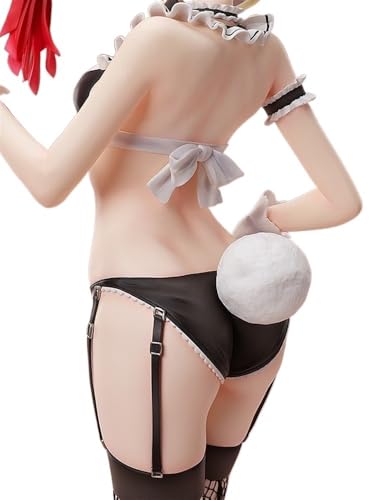 Ecchi-Figuren, Hentai-Figuren 1/4 Maid Bunny Girl Actionfiguren, Heimdeko, Sammelfiguren, Anime-Figur Mädchen, Sammelpuppe, Geschenk, Abnehmbare Kleidung, 45 cm (mit Sockel)(Software) von AnimaFg