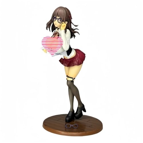 Ecchi Figuren Anime Figuren Bibliothekarin Brille Mädchen Charakter Bemalte Figur Modus Spielzeugmodell PVC Anime Sammlerstücke Höhe 23 cm von AnimaFg