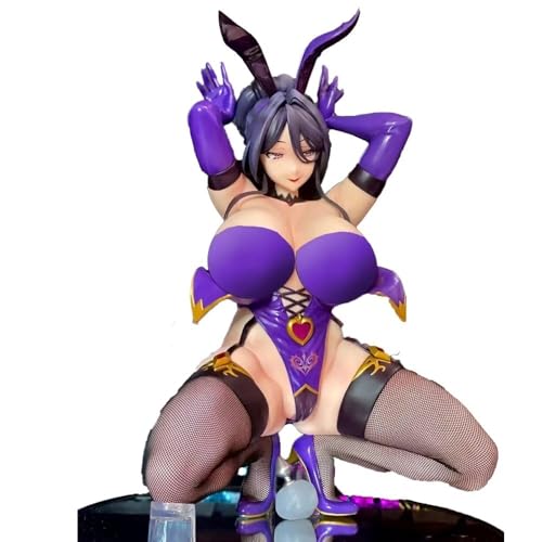 Ecchi Figures Hentai Figures 1/4 Bunny Girl Action Figures Home Decor Collectible Figures Anime Figure Girls Collectible Doll Gift Removable Clothes 32cm/12.6inch (With Base and Accessories)(Hardware) von AnimaFg