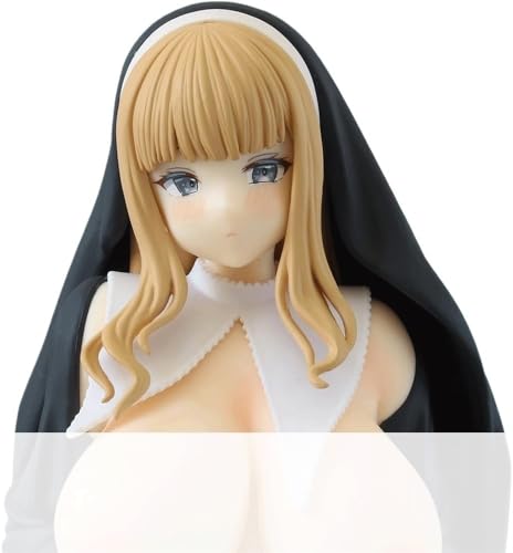 Fat Nun Ecchi Figur Anime Girl Figur Waifu Figur Hentaii Figur Anime Statue Sammlermodell Bemaltes Charaktermodell Puppengeschenk 26cm/10.2in von AnimaFg