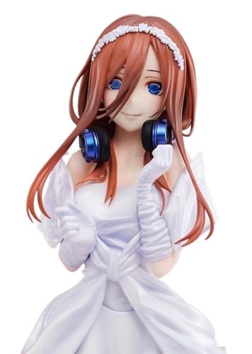 Miku Nakano Hochzeit ECCHI Figur Hentai Figur Anime Figur Anime Statue Sammlerstück Modell Gemalt Charakter Modell Puppe Geschenk 24cm/9,4in von AnimaFg