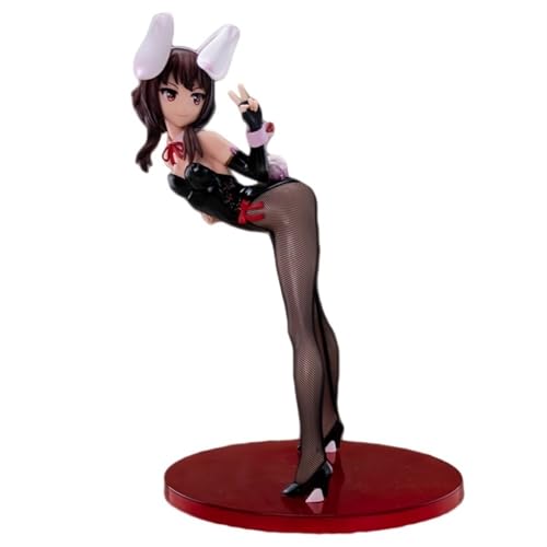 NSFW Figur Anime Girl Figur Ecchi Figur Schwarze Strümpfe Hasenmädchen PVC Actionfigur Modell Spielzeug Sammlung Puppe Erwachsene Statue Ornament 32 cm/12,6 Zoll von AnimaFg