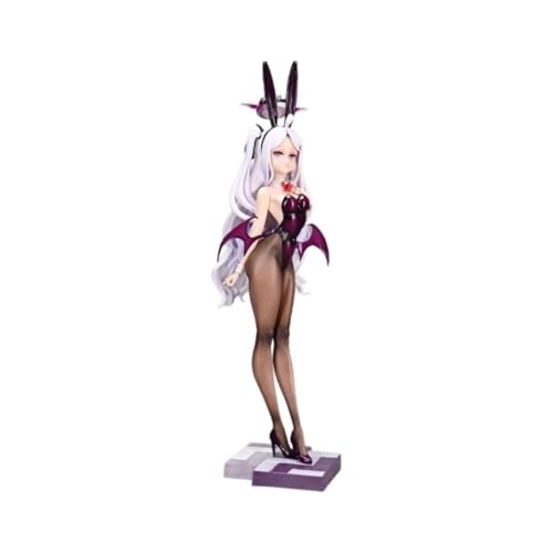 Nsfw Ecchi-Figur, Hentai-Figur, Lange Beine, Schwarze Seide, Hasenmädchen, Anime-Mädchenfigur, niedliche Puppendekoration, Modell, Cartoon-Anime-Mädchen-Kollektion, 30 cm(White) von AnimaFg