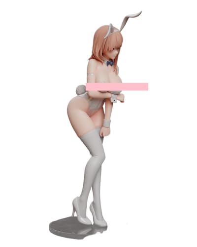 Nsfw Ecchi Figur Anime Figur 1/7 Miss White Bunny Süße Puppe Dekoration Modell Cartoon Spielzeug Figur Anime Girl Serie 25cm/10in von AnimaFg