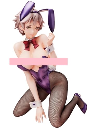 Nsfw Figur Ecchi Figur Anime Figur 1/4 Rot-Lila Hasenmädchen Süße Puppe Dekoration Modell Cartoon Spielzeugfigur Anime Girl Serie 26 cm/10,2 Zoll(Akagi-Purple) von AnimaFg