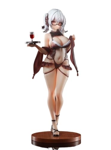 Nsfw Figur Ecchi Figur Anime Figur 1/6 Barkeeper-Cynthia-Lilith Süße Puppe Dekoration Modell Cartoon Spielzeug Figur Anime Girl Serie 27 cm/10,6 Zoll(Cynthia-Barmaid) von AnimaFg