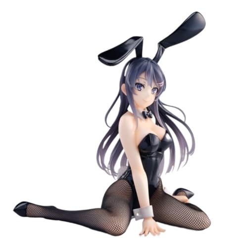 Nsfw Figur Ecchi Figur Anime Figur Mai-Sakurajima Bunny Girl Süße Puppe Dekoration Modell Cartoon Spielzeug Figur Anime Girl Serie 15 cm (sitzende Haltung) von AnimaFg