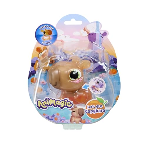 Animagic Let’s Glo Capybara - BRAUN, Kuscheltier Wasserschwein ab 4 Jahren, Niedliches Tier, Sensorisches Spielzeug, Leuchtet und treibt im Wasser Animagic Let’s Glo Capybara - BRAUN, Kuscheltier Wasserschwein ab 4 Jahren, Niedliches Tier, Sensorisches Spielzeug, Leuchtet und treibt im Wasser von Animagic