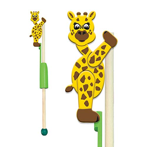 Tier Akrobaten - Giraffe von Deluxebase. EIN traditioneles Weltraum Holzspielzeug für (Klein-) Kinder. von Animal Acrobats