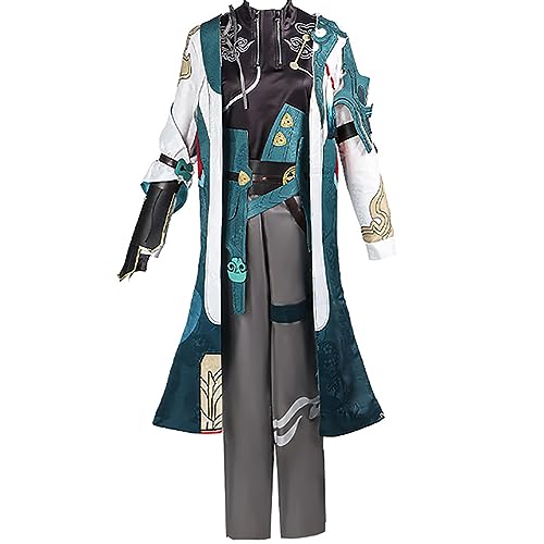 Animationart Game Dan Heng Honkai Star Rail Cosplay Kostüm Erwachsene Kleidung Anzug Halloween Outfits für Herren (XX-Large, Grün) von Animationart