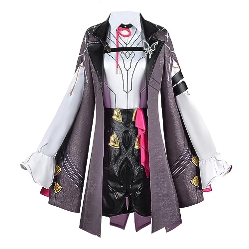 Animationart Honkai Star Rail Game Kafka Cosplay Kostüm Stickerei Version Outfits Uniform Halloween (X-Large, Weiß) von Animationart