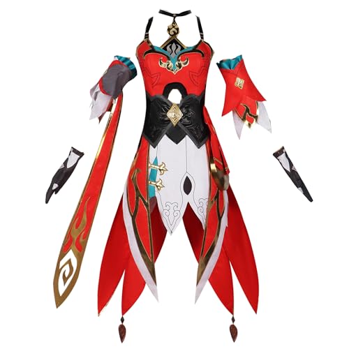 Animationart Spiele Honkai Star Rail Guinaifen Cosplay Kostüm Pter Uniform Outfits Halloween Karneval (Rot, Small) von Animationart