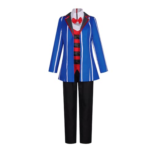 Animationart Vox Cosplay Kostüm Uniform Anzug Outfit für Halloween Karneval Weihnachten Blau Rot Anzug Party (Blau, XX-Large) von Animationart