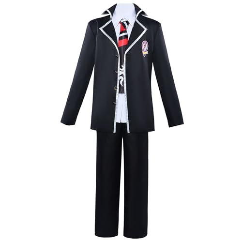 Anime Ao no Exorzist Blue Exorzist Rin Okumura Cosplay Kostüm Schuluniform Anzüge Outfit (Schwarz, S) von Animationart