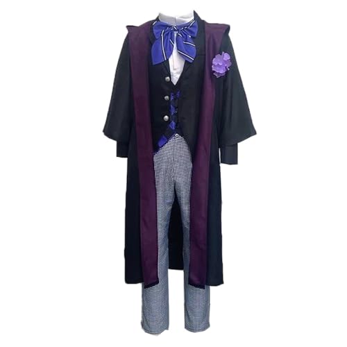 Anime Cosplay Kostüm Boarding School Uniformen Unisex Party Kleidung Anzug Set Halloween (Lila, M) von Animationart