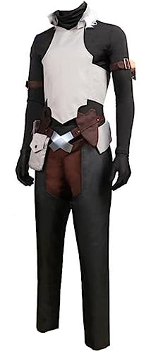 Anime Goblin Battle Cosplay Kostüm Uniformen für Halloween Weihnachten Overall Set (Schwarz, L) von Animationart