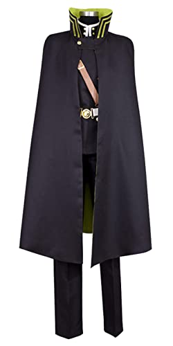 Anime Seraph Of The End Owari no Seraph Yuichiro Hyakuya Cosplay Kostüm Uniformen (Schwarz, Medium) von Animationart