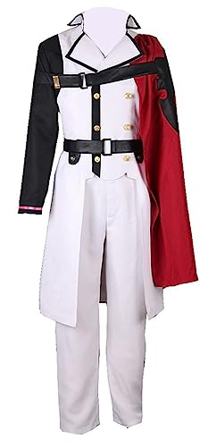 Anime Seraph of the end Crowley Eusford Cosplay-Kostüm, Outfit, Herren, Halloween-Uniform (Weiß, Maßanfertigung) von Animationart