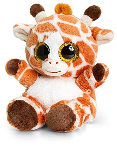 Keel Toys Giraffe Plüschtier, flauschiger Wegbegleiter mit großen Glitzeraugen, ca. 15 cm von Keel Toys