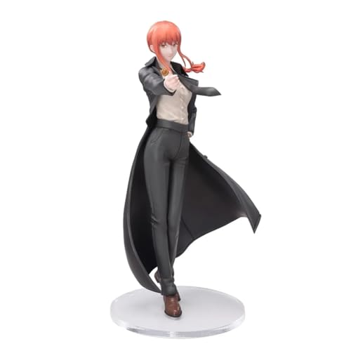 Anime Chainsaw Man Figure,Makima Figur Trench Coat Style 22cm Chainsaw Man PVC Model Statue Ornaments Collectible Figurine von Anjinguang