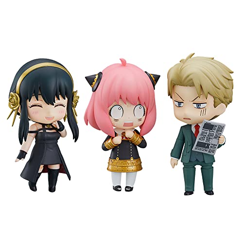 Anime Figure -Yor Forger/Anya Forger/Loid Forger Q Version Action Figure Collection Niedliches Modell Statue Dekoration für Kinder Fans Geschenke 10cm von Anjinguang