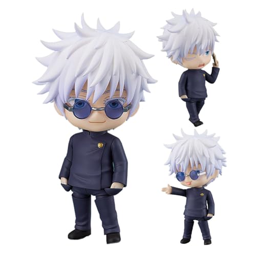 Anime JJK Gojo Satoru Figur Bewegliche Helden Gojo Action Figure JJK Figur 10cm/3.94in Mini Cartoon Charakter Modell Statue Cake Topper Desktop Dekoration Sammlerstücke von Anjinguang