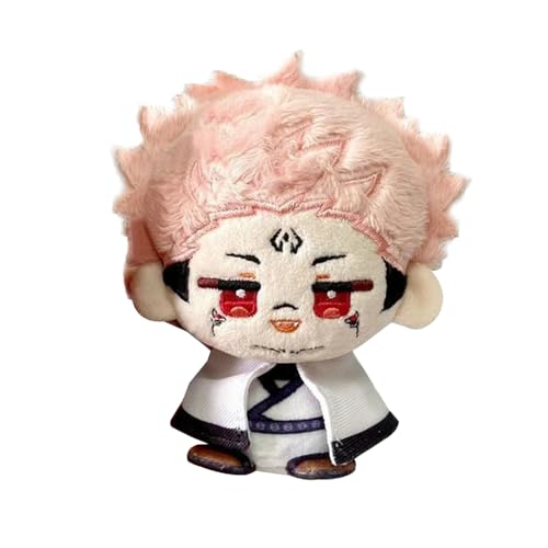 Anime JJK Plüschfiguren, 12 cm, niedliches Gojo Satoru/Geto Suguru/Itadori Yuji, weiches gefülltes Mini-Kissen, Anime-Figur, Anhänger, Taschenzubehör Anime JJK Plüschfiguren, 12 cm, niedliches Gojo Satoru/Geto Suguru/Itadori Yuji, weiches gefülltes Mini-Kissen, Anime-Figur, Anhänger, Taschenzubehör von Anjinguang