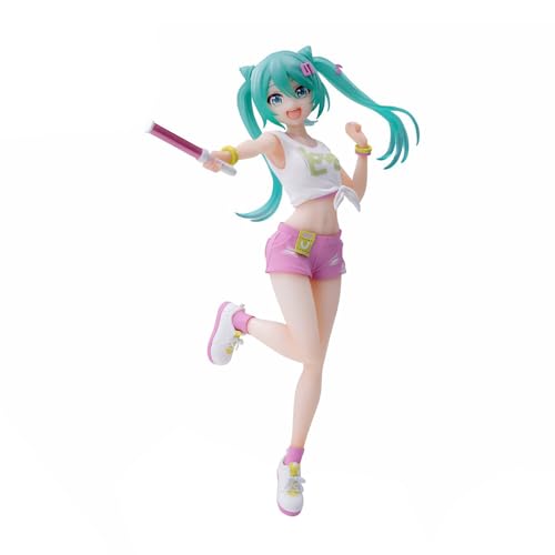 Anime Miku Figur,20cm Concert Support Style Cute Miku Action Figure,Collection Miku Figuren Statue,Car Room Decor Ornament Collection Geschenke von Anjinguang