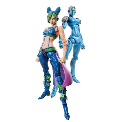 Anjinguang Anime-Actionfigur, Cujoh Jolyne, steinfreie Figur, PVC, große Figur, Statue, Sammlerstück, Modell, Desktop-Dekoration, 15 cm, 2 Stück von Anjinguang