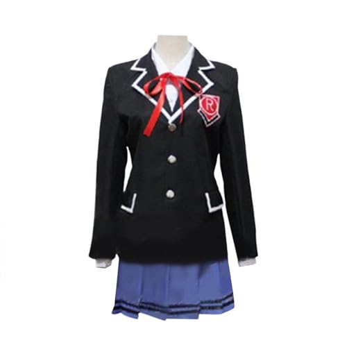 Anjinguang Anime DATE A LIVE Tokisaki Kurumi Cosplay Kostüm Yatogami Tohka Jacke JK Rock Schule Uniform Kleid Outfit für Halloween Karneval von Anjinguang