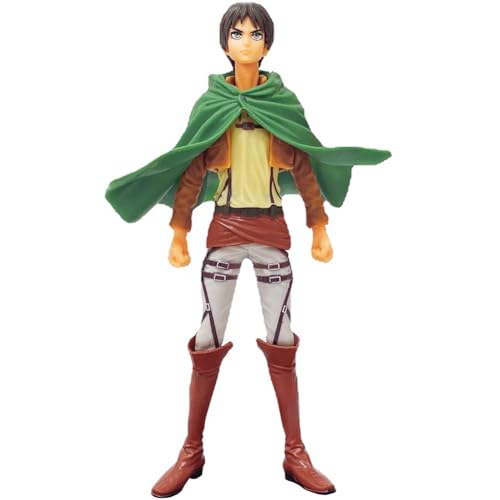 Anime Eren Jaeger Figur,Eren Jaeger Action Figur Statue Manga Charakter 16cm Stehend Desktop Figur Deko Sammlung Geschenke von Anjinguang