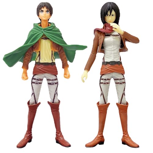 Anime Eren Jaeger Figur,Eren Jaeger Action Figur Statue Manga Charakter 16cm Stehend Desktop Figur Deko Sammlung Geschenke von Anjinguang