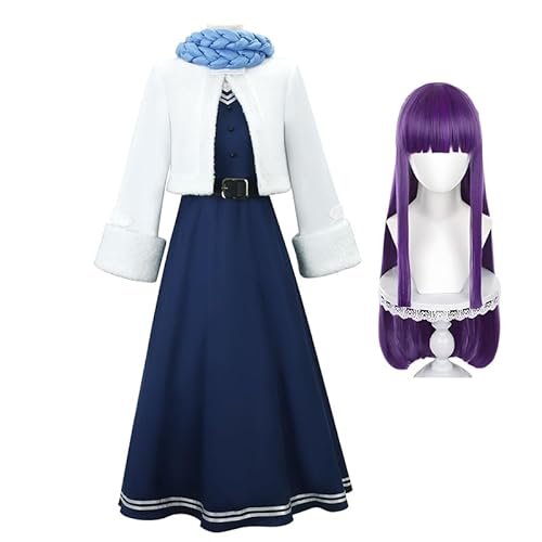 Anjinguang Anime Fern Cosplay Kostüm Frieren Fern Cosplay Kleid Mantel Outfit Komplettes Set Frauen Halloween Party Kleidung Anjinguang Anime Fern Cosplay Kostüm Frieren Fern Cosplay Kleid Mantel Outfit Komplettes Set Frauen Halloween Party Kleidung von Anjinguang