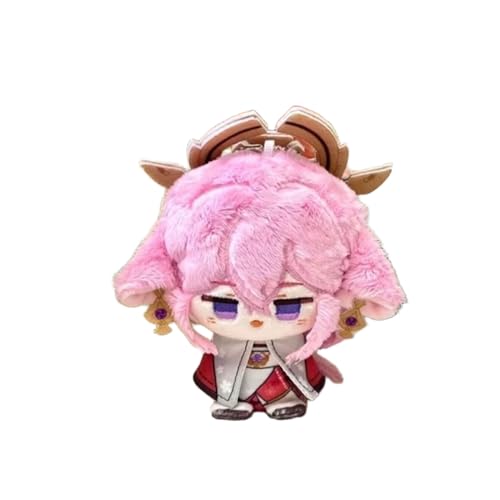 Anjinguang Anime Furina Plüschfigur, 12 cm, Lynette/Citlali/Yae Miko/Hu Tao, weich gefüllt, Mini-Umarmungskissen, Brieftaschen-Anhänger, Schultaschen-Zubehör Anjinguang Anime Furina Plüschfigur, 12 cm, Lynette/Citlali/Yae Miko/Hu Tao, weich gefüllt, Mini-Umarmungskissen, Brieftaschen-Anhänger, Schultaschen-Zubehör von Anjinguang
