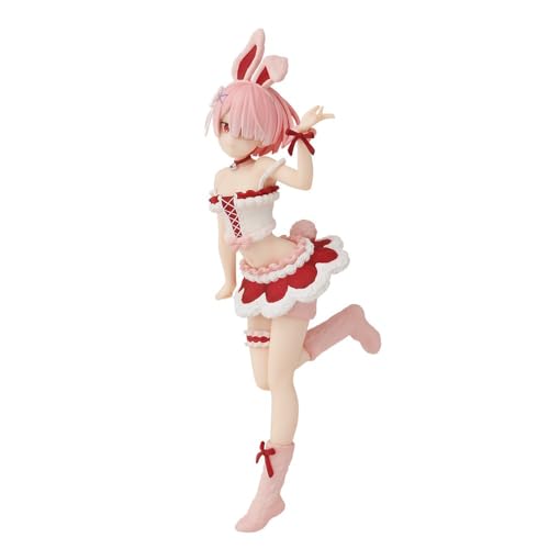 Anjinguang Anime Rem Figur Ram Re 0 Figur 19 cm Bunny Rem und Ram Figur Actionfigur Statue Modell PVC Desktop Dekoration Geschenke für Sammlerstück von Anjinguang