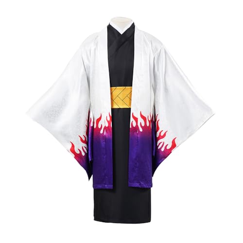 Anjinguang Anime Ubuyashiki Kagaya Cosplay Kostüm Kimono Kleid Umhang Ubuyashiki Kagaya Uniform Japanisch Kimono Kostüm Halloween Karneval Party Outfits von Anjinguang