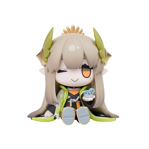 Anjinguang Arknights Figure-Anime Arknights Mini Action Figure Muelsyse/Ho'olheyak Silence 7.5cm Cute PVC Anime Sitting Cartoon Model Statue Ornament Collectible Figurine Gift von Anjinguang