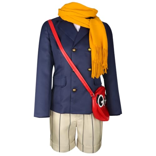 Anjinguang Bungo Stray Dogs Cosplay Kostüm,Anime BSD Yumeno Kyusaku Cosplay Jacke Shirt Hose Outfits,Halloween Party Rollenspiel Uniform Kleidung für Männer Frauen von Anjinguang