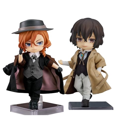 Anjinguang Bungo Stray Dogs Dazai Osamu Figur, Anime BSD Nakahara Chuuya Actionfigur Statue, PVC-Modellfigur, Sammlerstücke, Schreibtischfigur, Geschenke, 10 cm von Anjinguang