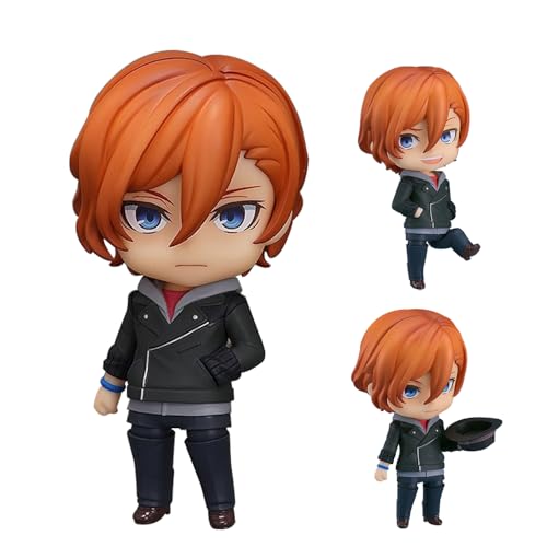 Anjinguang Bungo Stray Dogs Figur, Anime BSD Nakahara Chuuya Actionfigur Statue, Q-Version, PVC-Modellfigur, Sammlerstücke, Schreibtischfigur, Geschenke, 10 cm von Anjinguang