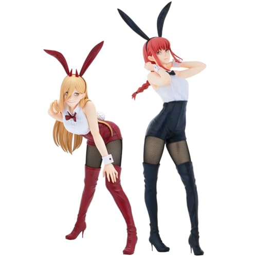 Anjinguang Chainsaw Man Power Makima Figur Statue,Stehende Bunny Style Figuren Anime Desktop Ornament, PVC Modell,Sammlung,Anime Geschenke von Anjinguang