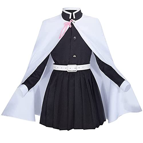 Anjinguang Cosplay Anzug Verkleidung Kimono Kamado Nezuko Kochou Shinobu Agatsuma Zenitsu Iguro Obanai Rengoku Kyoujurou Cosplay Outfit Halloween Cosplay Kostüm Party, Tsuyuri Kanao, L/X-Large von Anjinguang