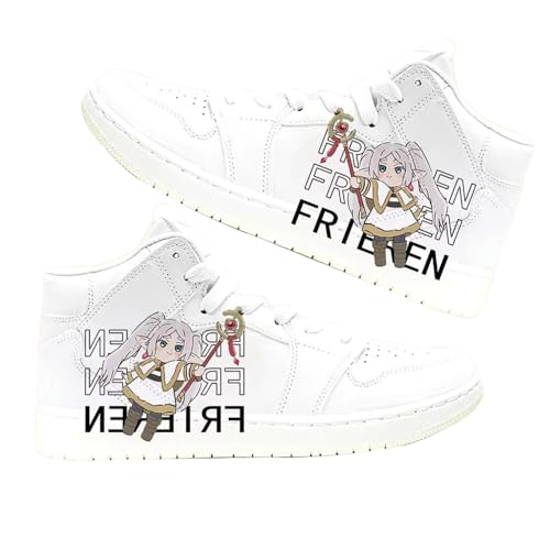 Anjinguang Frieren Cosplay-Schuhe Frieren: Beyond Journey's End Anime Sportschuhe Fern Frieren Casual White Flat Sneakers Breathable Lightweight Shoes for Adults Teens Couple von Anjinguang