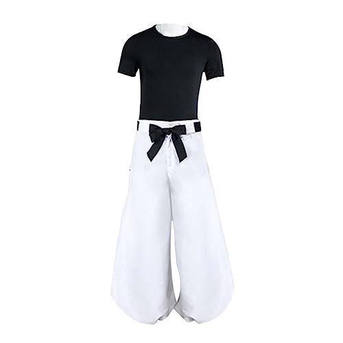 Anjinguang Fushiguro Toji Kostüm Outfit Toji Cosplay Uniform Voller Anzug Oberteil Hose Anime Halloween Kostüme für Erwachsene von Anjinguang