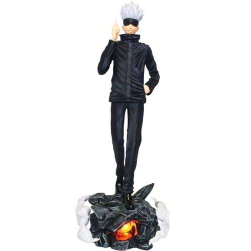 Anjinguang Gojo Satoru Figur 42cm JJK Figur Gojo Satoru Figuren Statue Bodenmodell Austauschbares Zubehör Sammlerstück Skulptur Desktop Dekoration Geschenke von Anjinguang